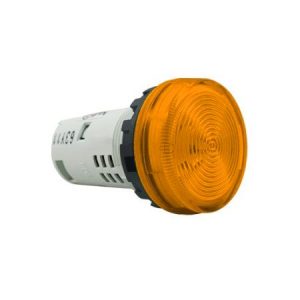 Đèn báo Idec phẳng, bóng Led loại Unibody, 24V AC/DC, Ø22, Hổ phách, YW1P-1UQ4A